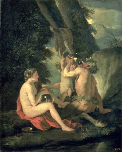 Satyr und Nymphe, 1630 von Nicolas Poussin